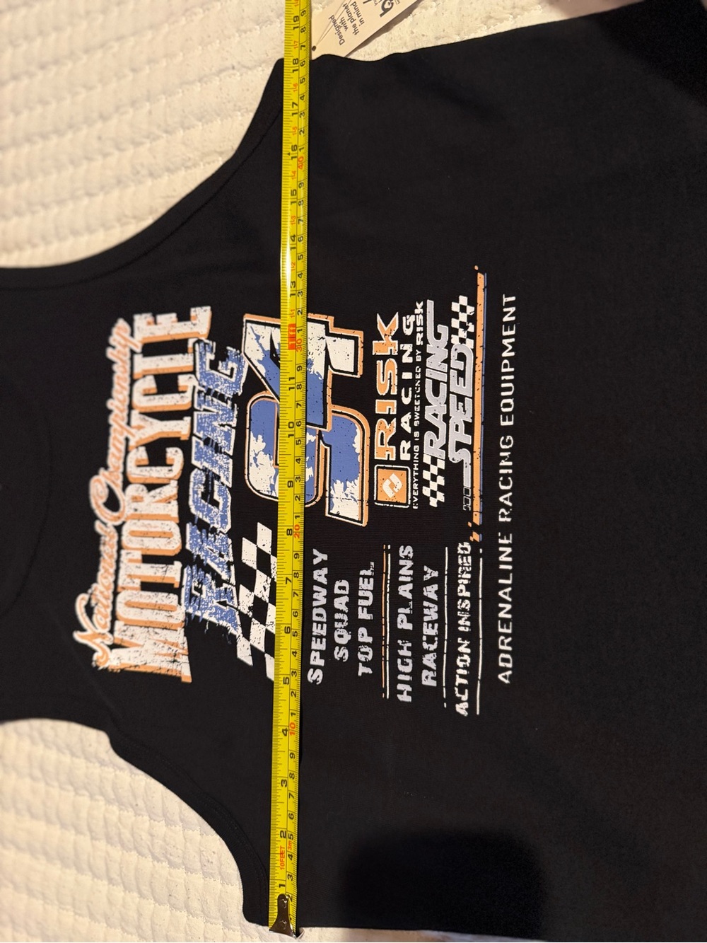 NWT No Boundaries Motorcycle Racing Graphic Tank Top - XL - Picture 4 of 5